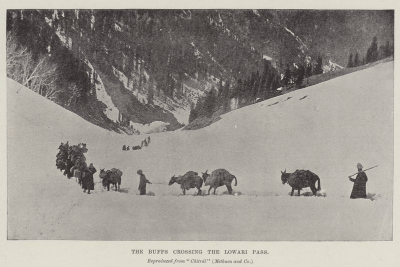 The Buffs crossing the Lowari Pass by English Photographer