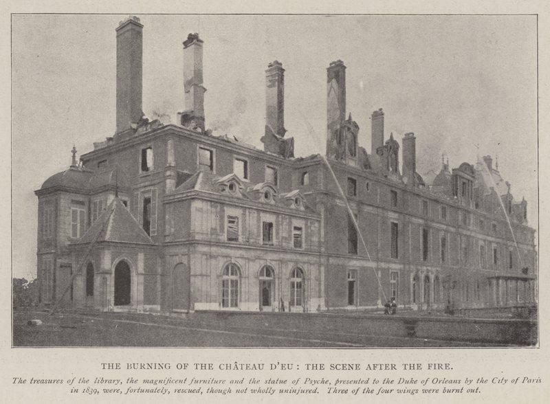 The Burning of the Chateau d