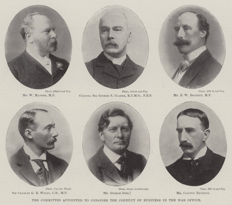 The Committee Appointed to Consider the Conduct of Business in the War Office by English Photographer