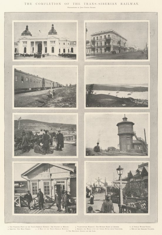The Completion of the Trans-Siberian Railway by English Photographer