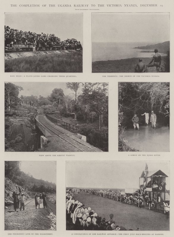 The Completion of the Uganda Railway to the Victoria Nyanza, 19 December by English Photographer