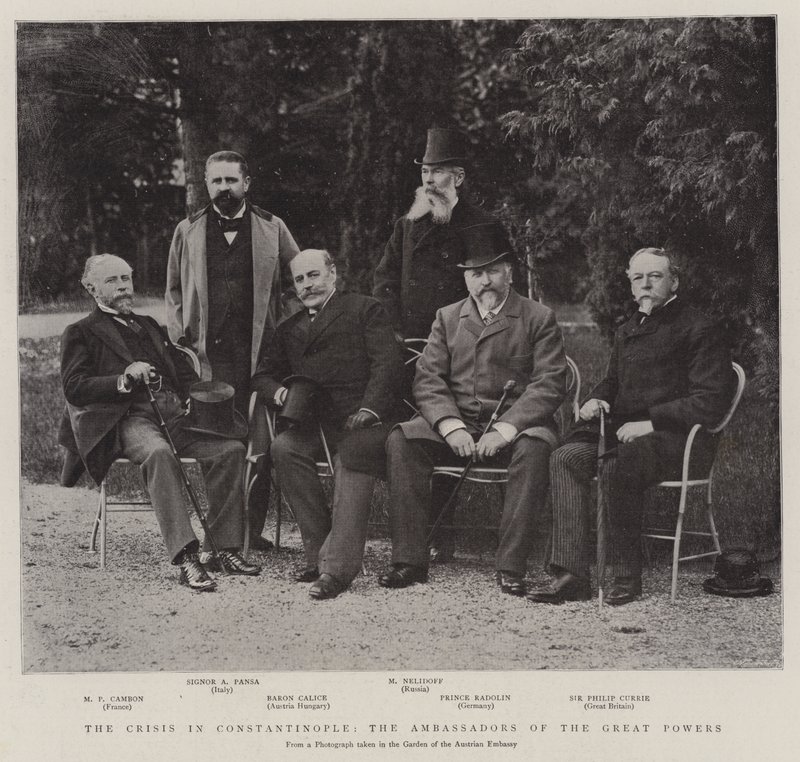 The Crisis in Constantinople, the Ambassadors of the Great Powers by English Photographer