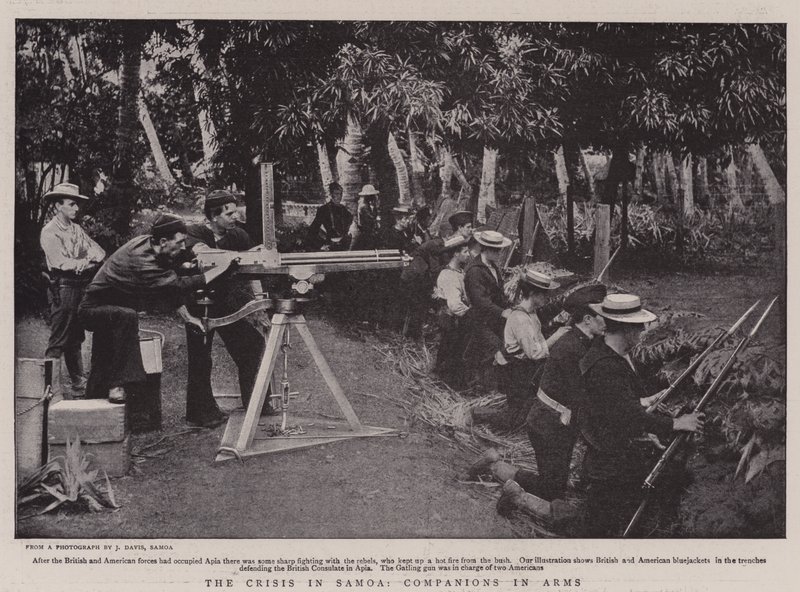 The Crisis in Samoa, Companions in Arms by English Photographer
