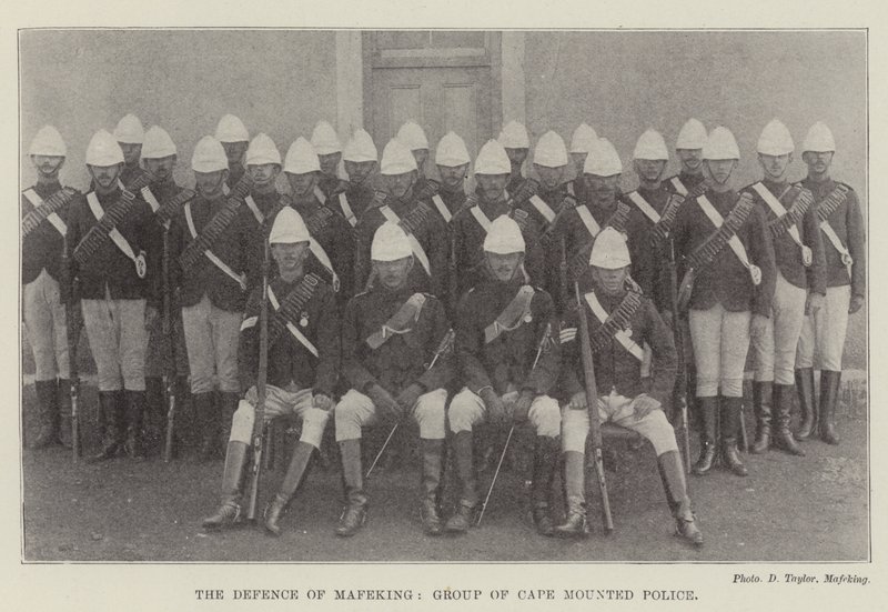 The Defence of Mafeking, Group of Cape Mounted Police by English Photographer