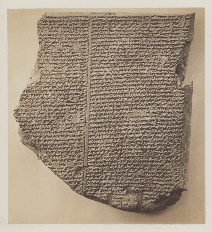 The Deluge-tablet, Obverse and Reverse by English Photographer