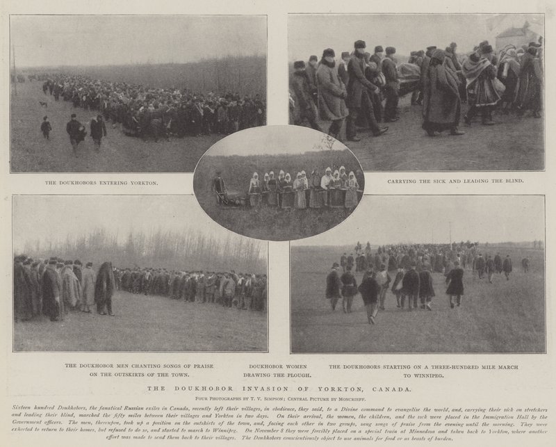 The Doukhobor Invasion of Yorkton, Canada by English Photographer