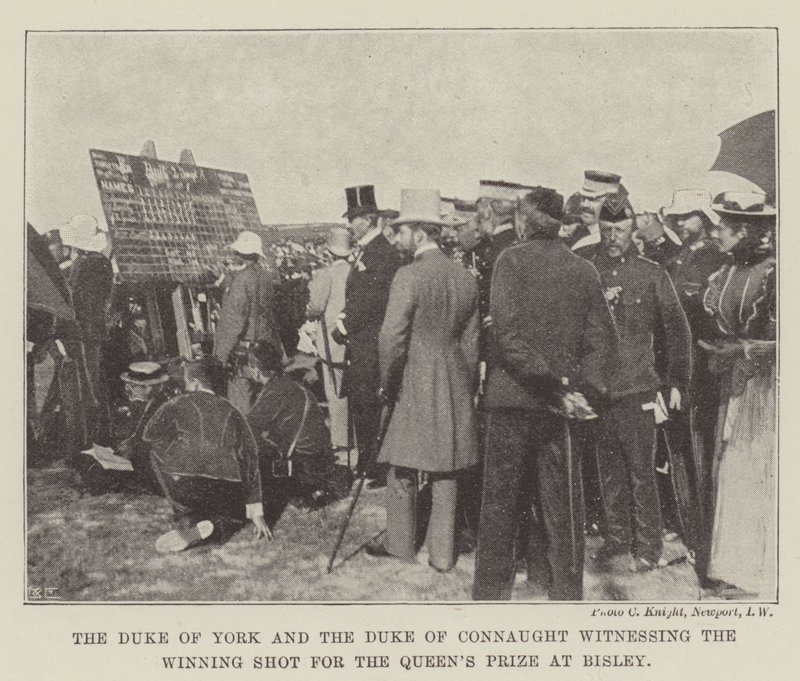 The Duke of York and the Duke of Connaught Witnessing the Winning Shot for the Queen
