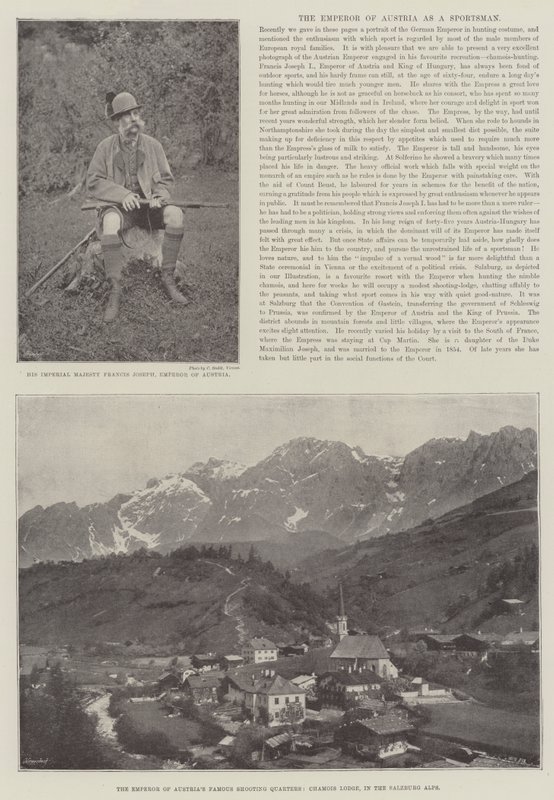 The Emperor of Austria as a Sportsman by English Photographer