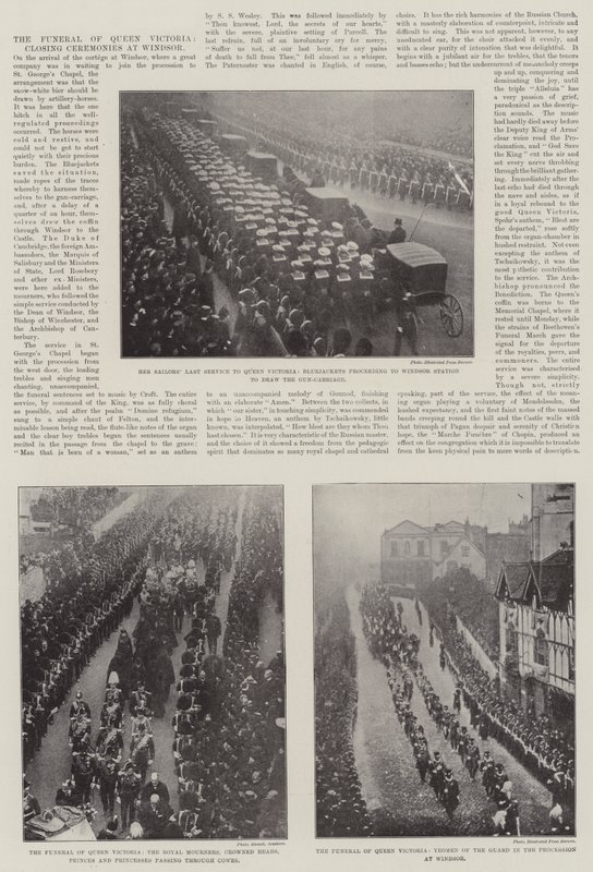 The Funeral of Queen Victoria, Closing Ceremonies at Windsor by English Photographer