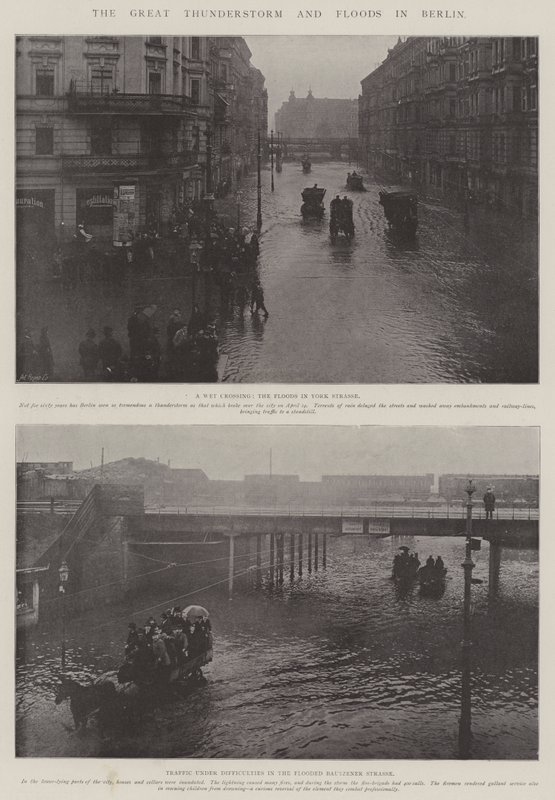 The Great Thunderstorm and Floods in Berlin by English Photographer