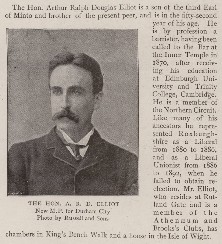 The Honourable A R D Elliot by English Photographer