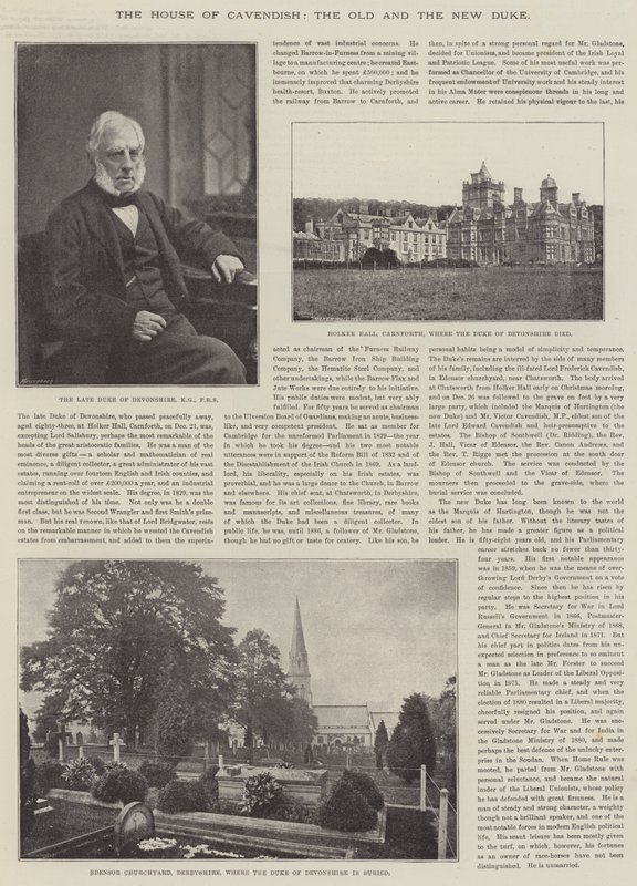 The House of Cavendish, the Old and the New Duke by English Photographer