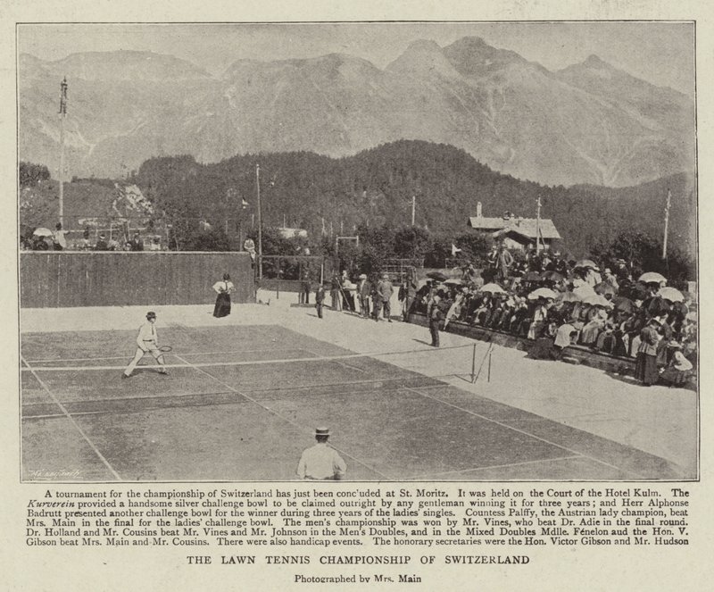 The Lawn Tennis Championship of Switzerland by English Photographer
