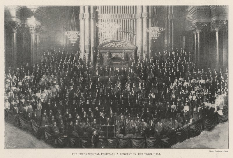 The Leeds Musical Festival, a Concert in the Town Hall by English Photographer