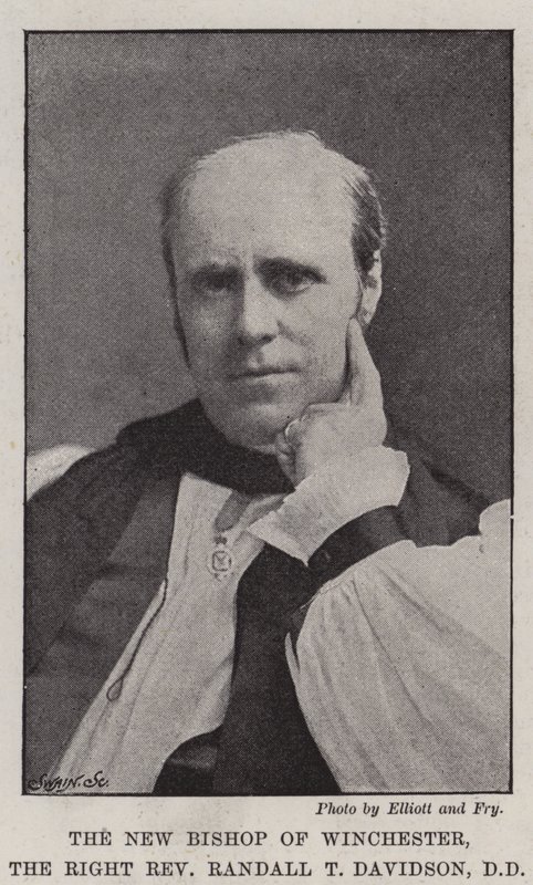 The New Bishop of Winchester, Right Reverend Randall T. Davidson, DD by English Photographer