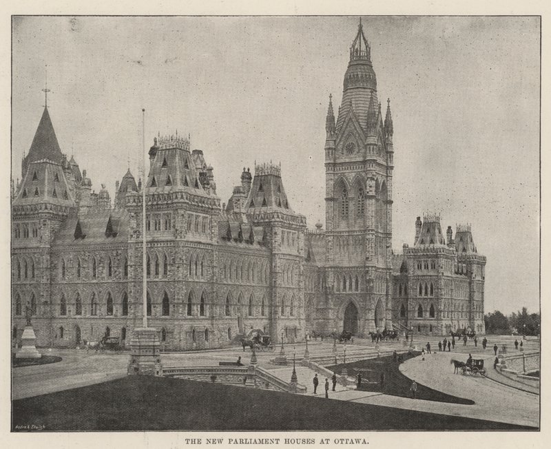 The New Parliament Houses at Ottawa by English Photographer