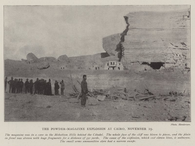 The Powder-Magazine Explosion at Cairo, 19 November by English Photographer