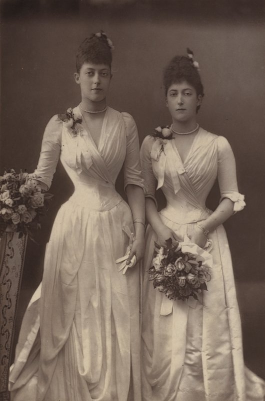 The Princesses Victoria and Maud of Wales by English Photographer