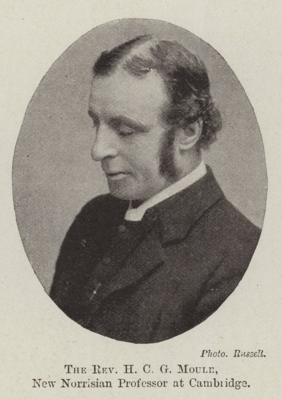 The Reverend H C G Moule, New Norrisian Professor at Cambridge by English Photographer