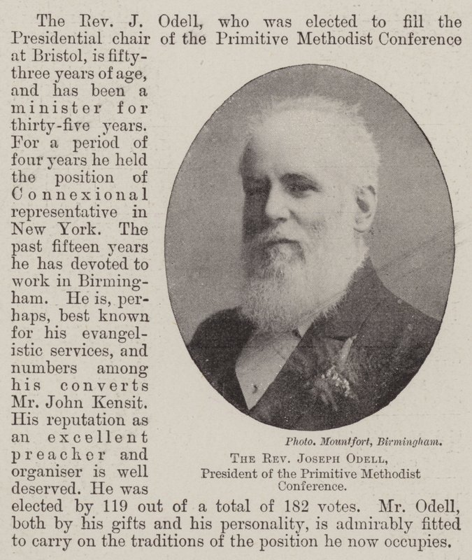 The Reverend Joseph Odell, President of the Primitive Methodist Conference by English Photographer