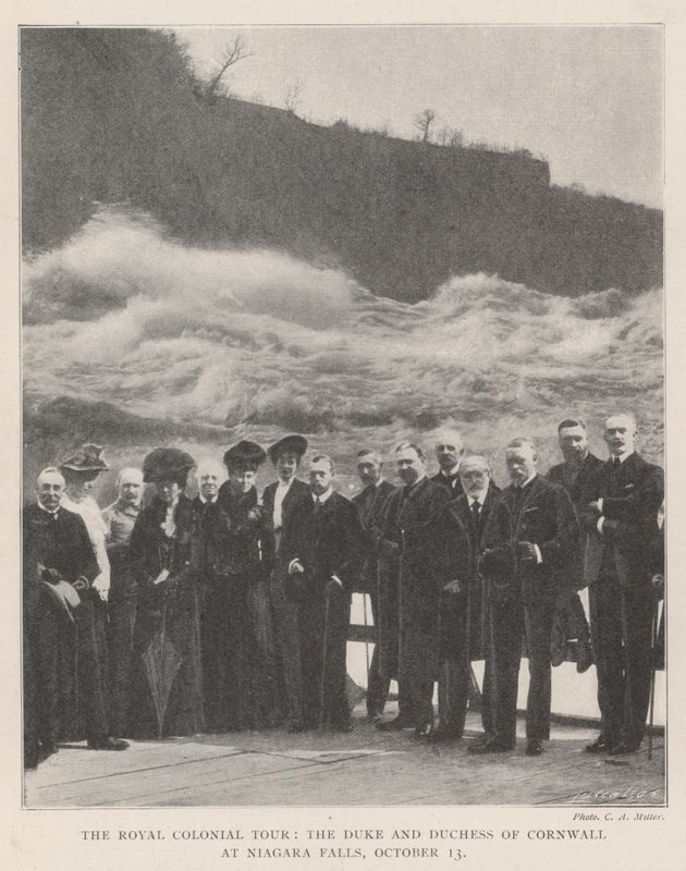 The Royal Colonial Tour, the Duke and Duchess of Cornwall at Niagara Falls, 13 October by English Photographer