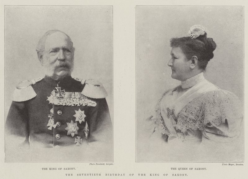 Seventieth Birthday of the King of Saxony by English Photographer