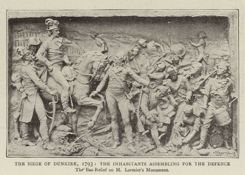 The Siege of Dunkirk, 1793, the Inhabitants assembling for the Defence by English Photographer