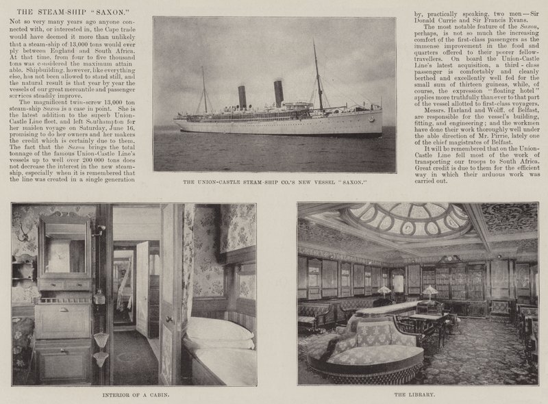 The Steam-Ship Saxon by English Photographer