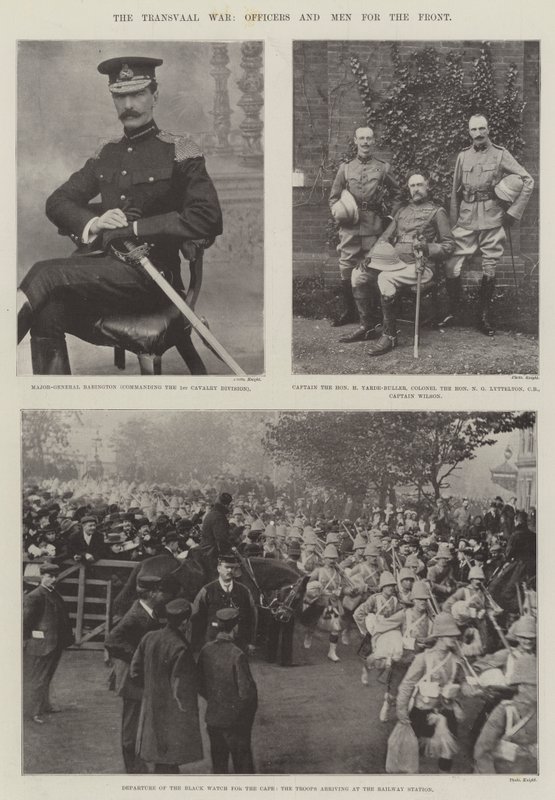 The Transvaal War, Officers and Men for the Front by English Photographer