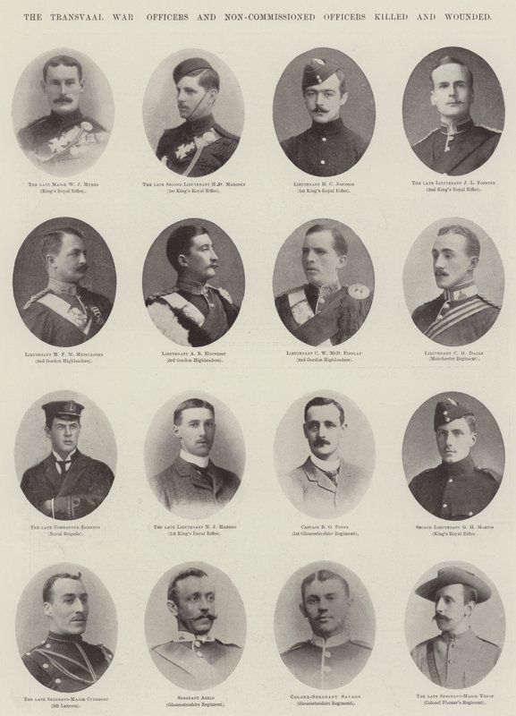 The Transvaal War, Officers and Non-Commissioned Officers Killed and ...