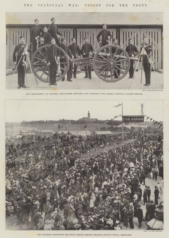 The Transvaal War, Troops for the Front by English Photographer