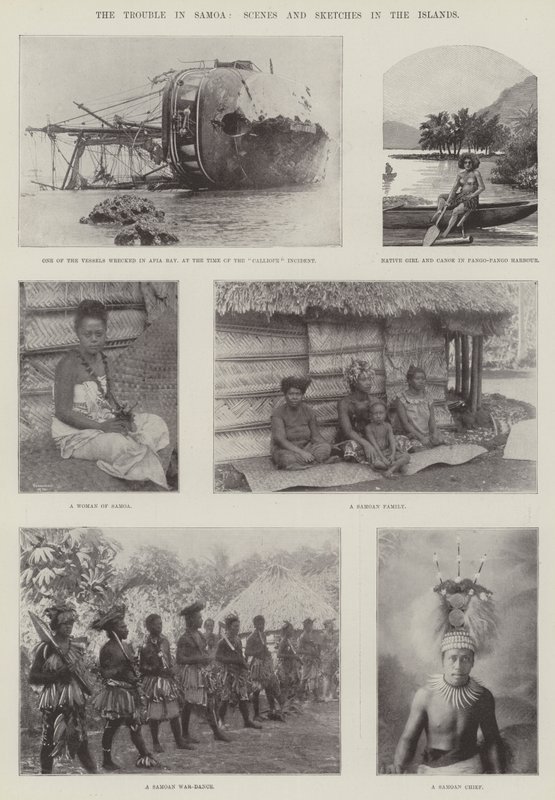The Trouble in Samoa, Scenes and Sketches in the Islands by English Photographer