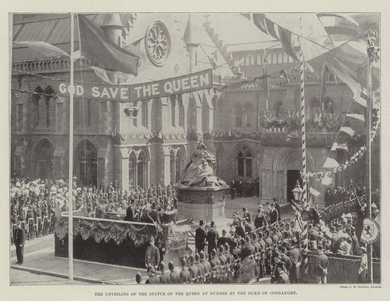 The Unveiling of the Statue of the Queen at Dundee by the Duke of Connaught by English Photographer