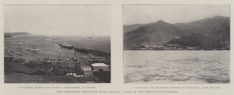The Venezuelan Difficulty with Germany, Scene of the Threatened Blockade by English Photographer
