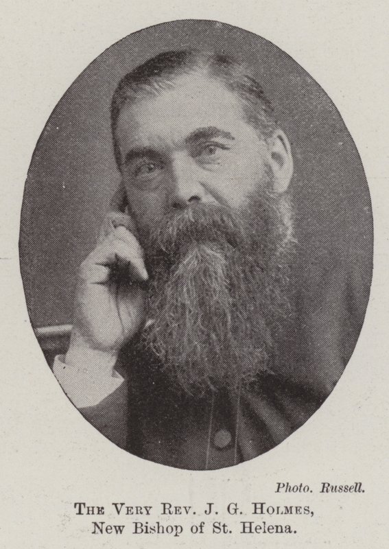 The Very Reverend J G Holmes, New Bishop of St Helena by English Photographer