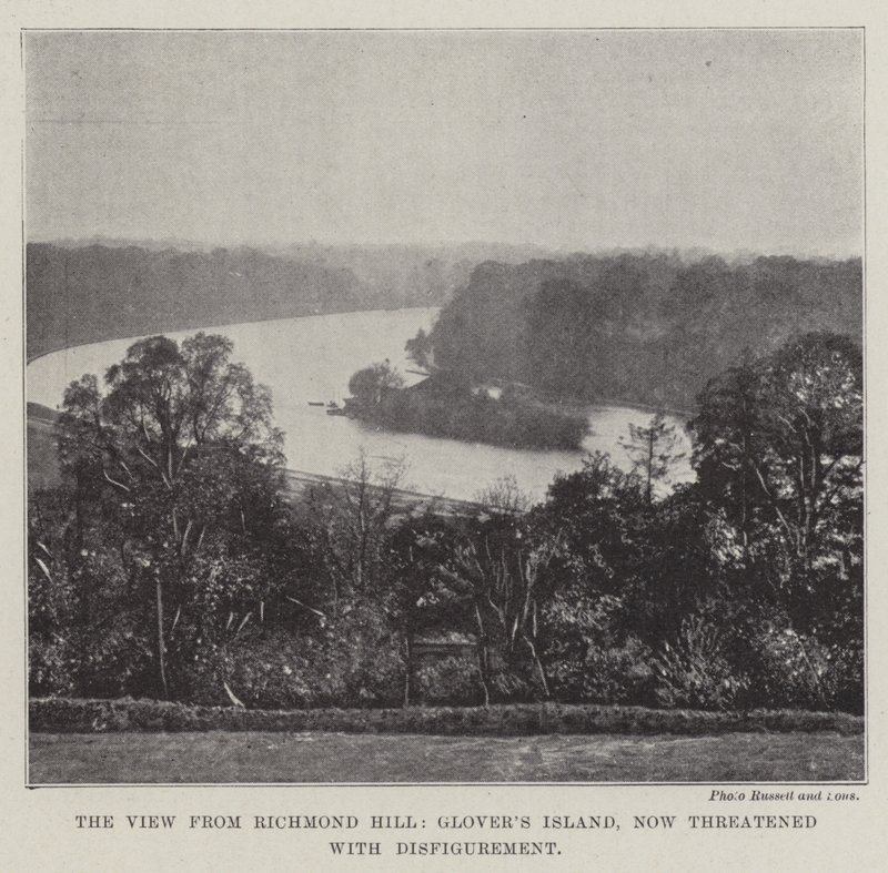 The View from Richmond Hill, Glovers Island, now threatened with Disfigurement by English Photographer