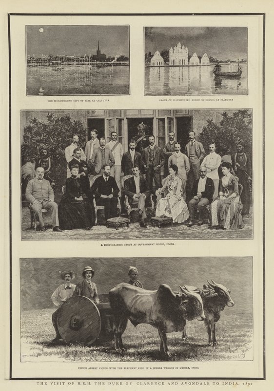 The Visit of HRH the Duke of Clarence and Avondale to India, 1890 by English Photographer
