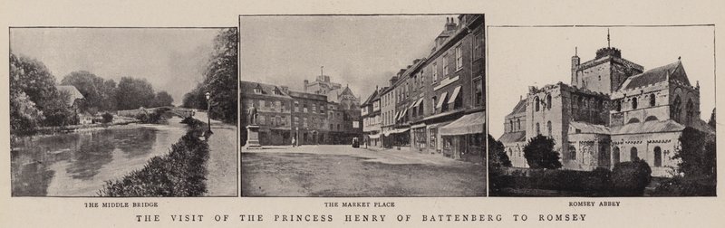 The Visit of the Princess Henry of Battenberg to Romsey by English Photographer