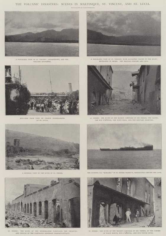 The Volcanic Disasters, Scenes in Martinique, St Vincent, and St Lucia by English Photographer