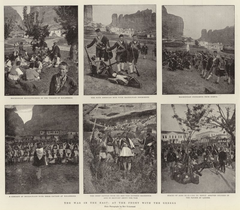 The War in the East, at the Front with the Greeks by English Photographer
