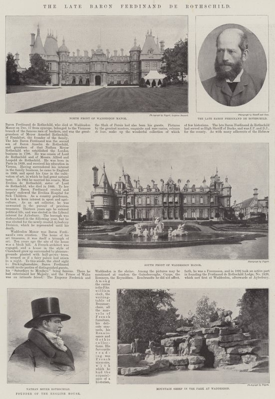The Late Baron Ferdinand de Rothschild by English Photographer