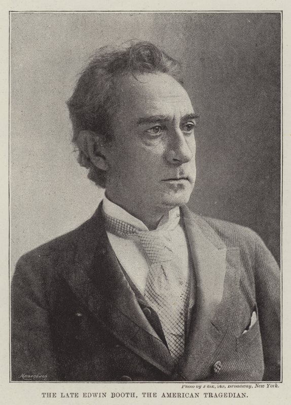 The late Edwin Booth, the American Tragedian by English Photographer
