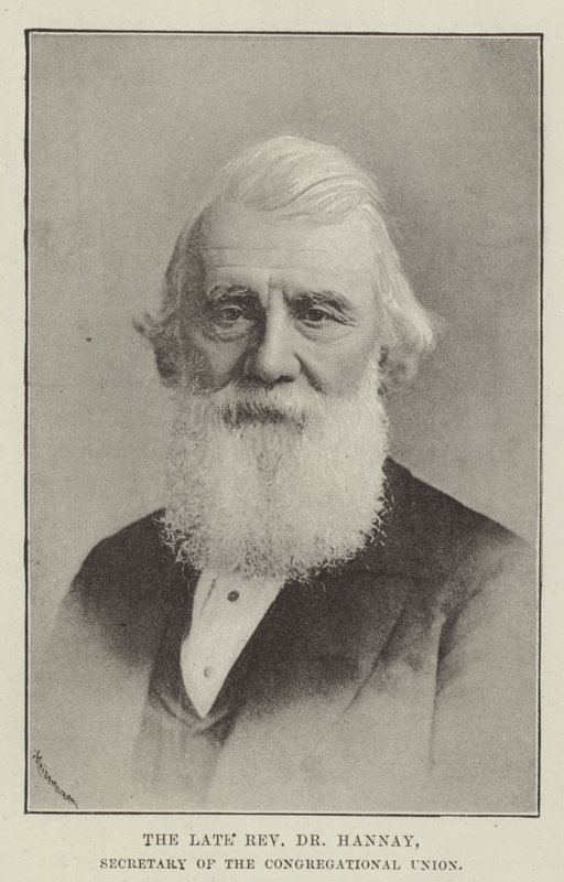 The Late Reverend Dr Hannay, Secretary of the Congregational Union by English Photographer