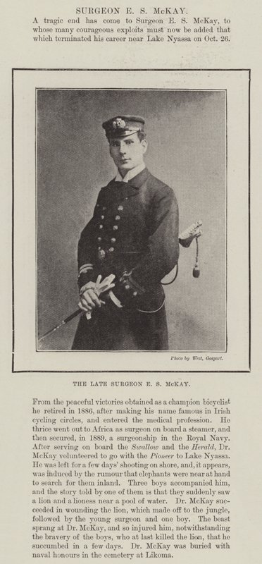The late Surgeon E S McKay by English Photographer