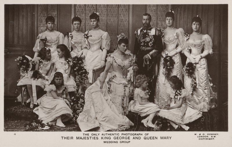 The wedding of Prince George, Duke of York, and Princess Mary of Teck by English Photographer