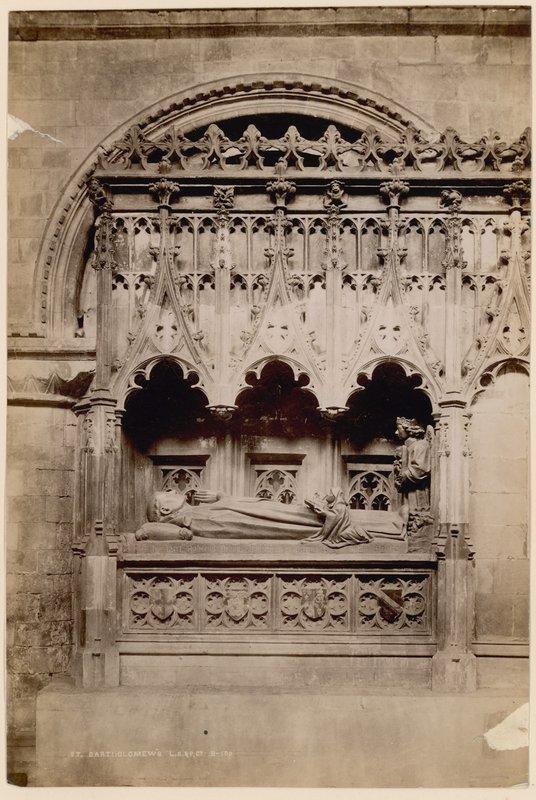Tomb of Prior Rayhere, Church of St Bartholomew the Great, Smithfield by English Photographer