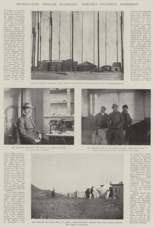 Transatlantic Wireless Telegraphy, Marconi