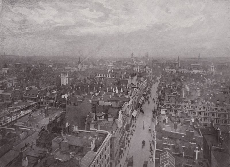 View from Bow Church, looking East by English Photographer