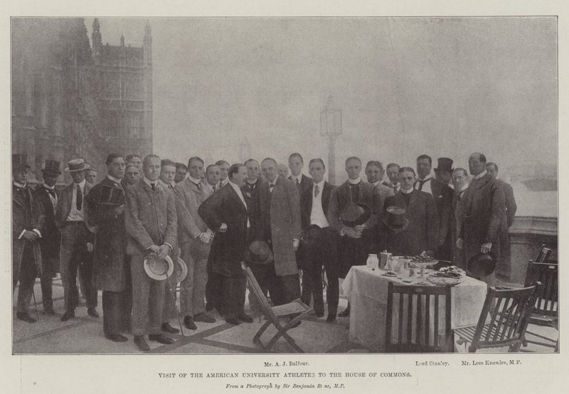 Visit of the American University Athletes to the House of Commons by English Photographer