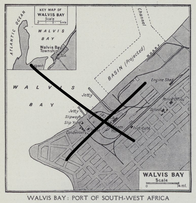 Walvis Bay, Port of South West Africa by English Photographer